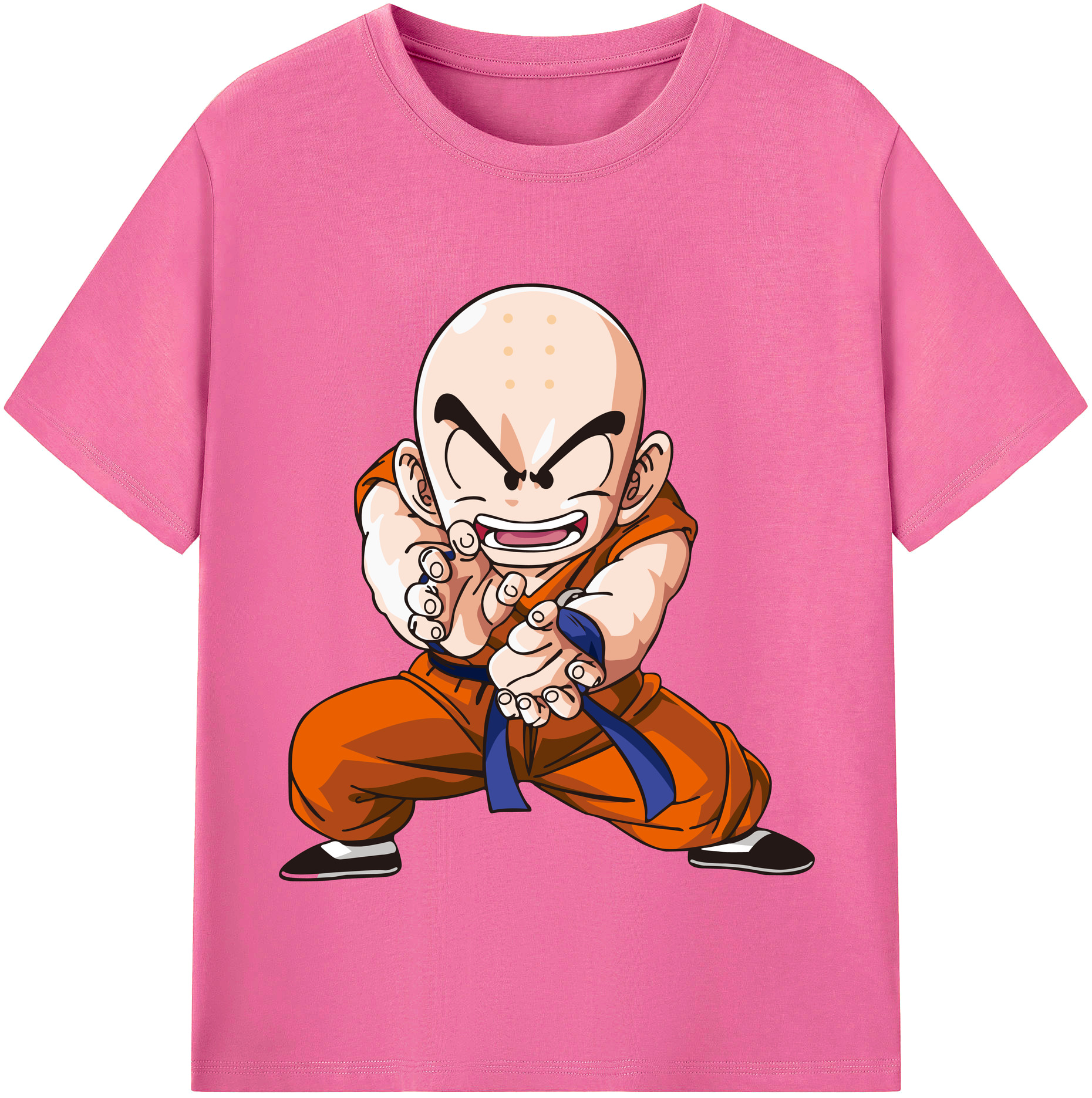 （画像用） ドラゴンボール クリリン DRAGON BALL krillin レディースカジュアルプリントTシャツ（綿100％）